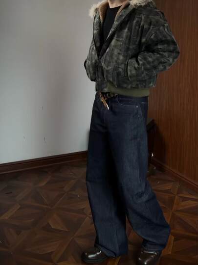 Oclin-Cuello de piel desmontable de visón, multiforma, tallado en montaña, camuflaje, antiguo, para rascar, a prueba de viento, súper pesado, a prueba de frío