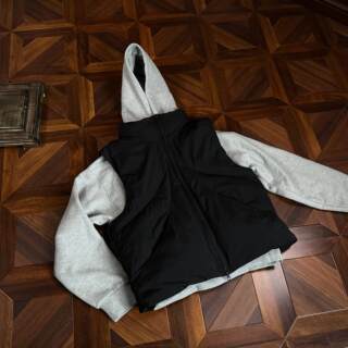 Oclin thinsulate dekonstruierte, geteilte, maßgeschneiderte cloud-faser-weste, wasserdicht, wasserabweisend, kurz, weit, kältebeständig, basics für den pendelverkehr