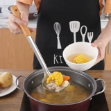 Кухонная утварь из нержавеющей стали для домашнего использования, комплект, лопата, ложка, увеличенная толщина, защита от ожогов