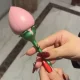 Rose Flower Ring Box Is a Romantic Gift Box That Can Automatically Unfold into a Flower Bud, a Creative Surprise Gift for Your Girlfriend on Chinese Valentine's Day