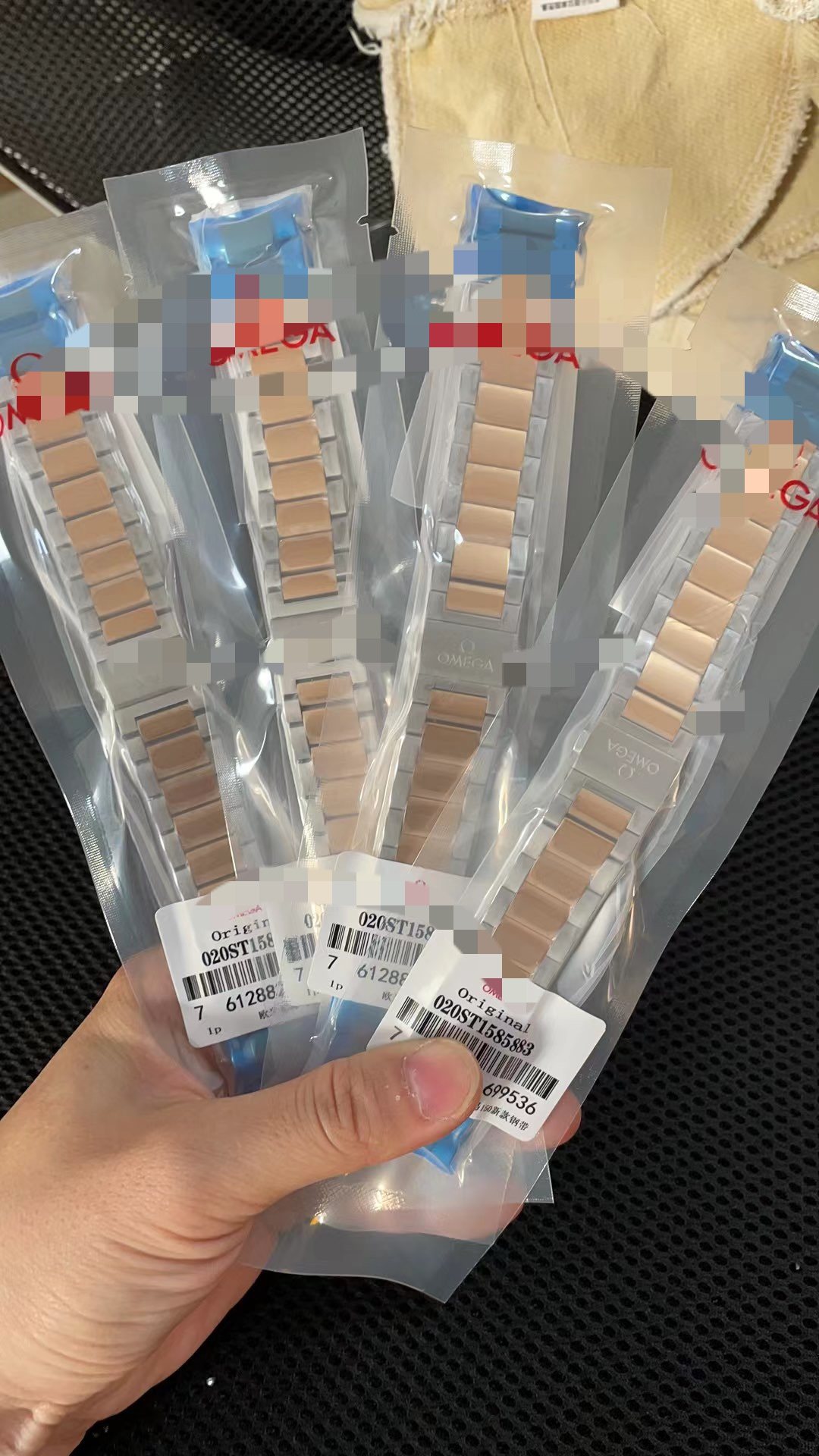 Suitable for Omega De Ville Stainless Steel Men's Watch Strap, Omega Women's Original De Ville Original Steel Watch 424 Chain Accessories