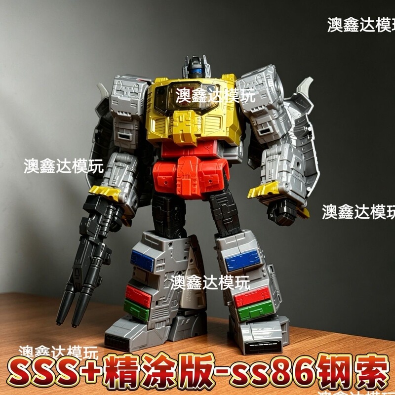 【Upgraded and Fully Restored】Ss86 Steel Cable Robot Dinobot Transformers L-Class Leader Class Men's Gift