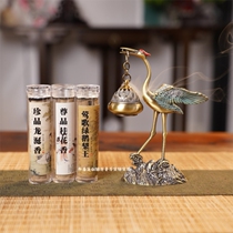 Crane and lotus incense burner goose pear tent incense royal ambergris Hainan agarwood