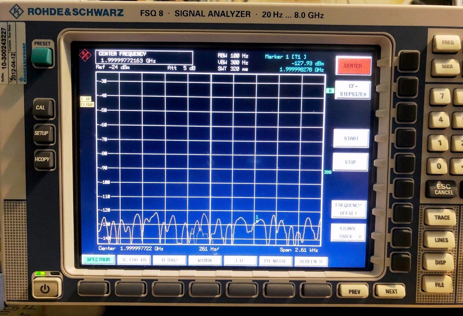 Анализаторы спектра 罗德与施瓦茨 fsq8/fsq26 频谱分析仪 20hz~3.6/8/26.5/40ghz现货