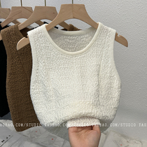 Port Wind Hot girls wear a lap harness and dont make sleeveless little vest women Summer wear American shorts for the bottom blouses.