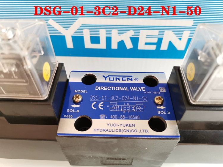 YUKEN Yuci Nghiên cứu dầu van đảo chiều điện từ thủy lực DSG-01-3C4 3C2 2B2 D24 A240 N1 50