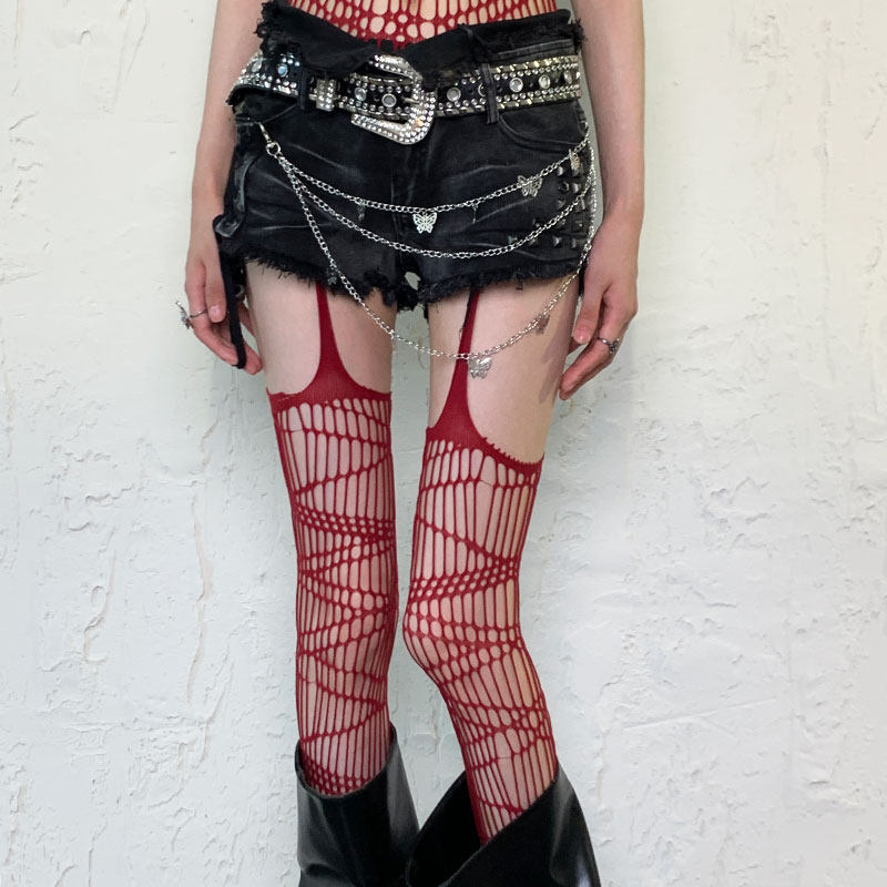 Bokior Ramune | Hollowed-out halter top, Encore red hot y2k Shibuya subculture light Asian Christmas millennium