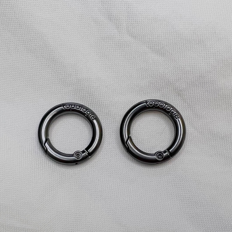 Top Accessories Spring Coil High-Grade Color Keychain