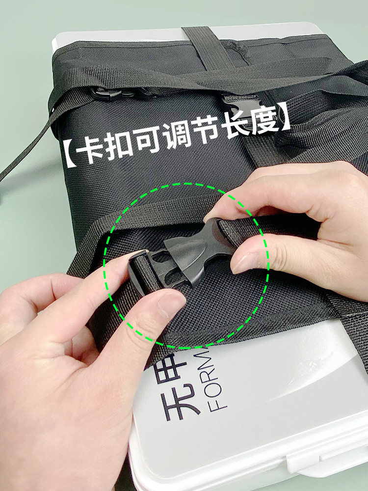 Gouache Paint Tote Bag Canvas Handle Strap Green Bamboo Mia Jelly Paint Set Universal Wen Cui Matisse Adjustable Fixed Portable Storage Strap Art Student Art Exam Color Mixing Box Bag