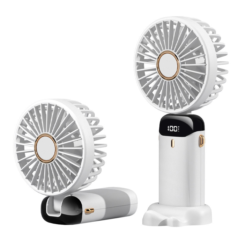 Handheld Mini Fan USB Rechargeable Portable Student Dormitory Desktop Electric Fan Silent and Strong Wind