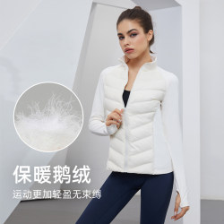 cosleaf/cosleaf down jacket women's autumn and winter new warm and windproof thickened goose down slimming stand-up collar jacket