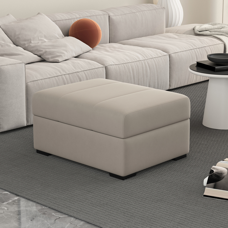 Living Room Sofa Stool, Single Light Luxury Home Storage Stool, Can Be Used for Sitting, Storing Items, and Changing Shoes, Rectangular Footstool Living Room Sofa Stool, Single Light Luxury Home Storage Stool, Can Be Used for Sitting, Storing Items, and Changing Shoes, Rectangular Footstool