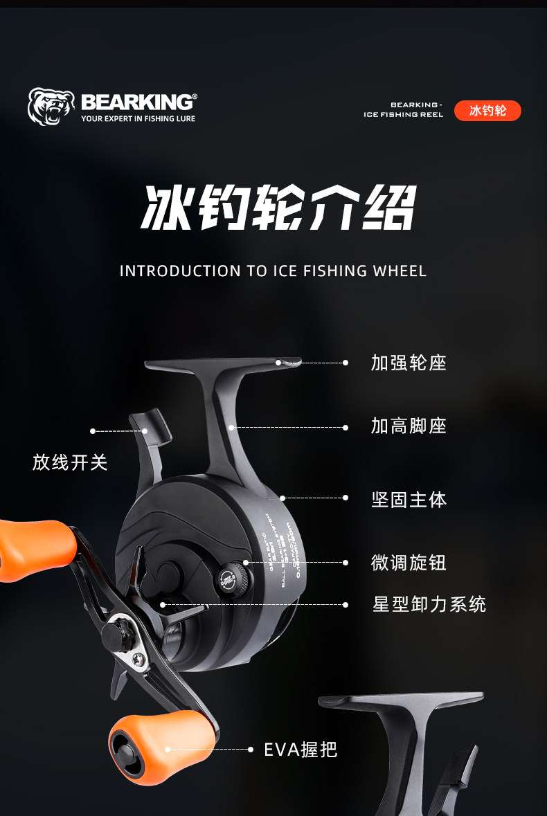 高脚冰钓轮鱼线轮(图4)