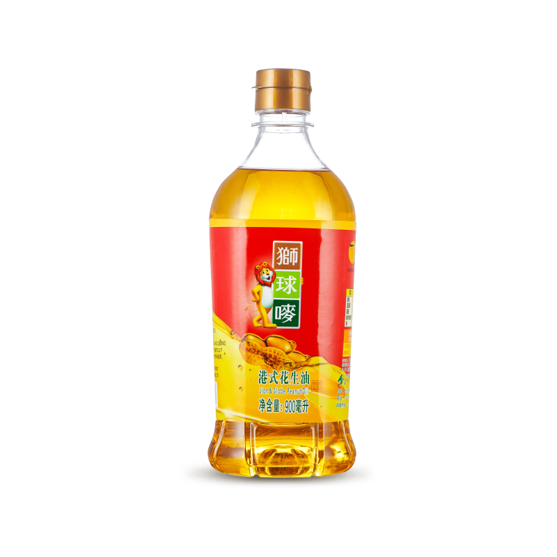 香港【狮球唛】新鲜花生油900ML