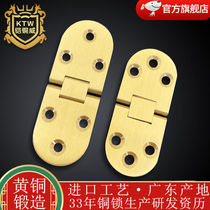 Armor copper Wei full copper mahogany 180 degree furniture folding table hinge copper household wooden door cabinet door silent hinge copper book