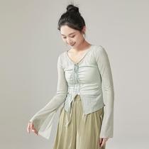 Classical dance new style top rhyme gauze performance clothes for women elegant 2024 practice clothes Chinese dance dance clothes summer