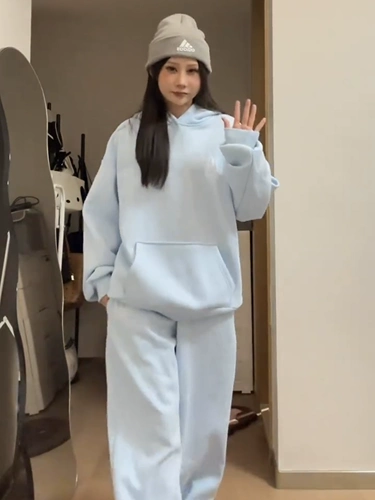 Демисезонный спортивный костюм, утепленный комплект, утепленная толстовка с капюшоном, штаны