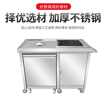 Kitchen waste recycling truck canteen stainless steel scrap collection trolley scrap food cabinet commercial swill collection truck