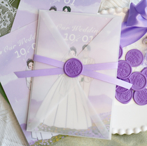 New Xiaohongshu creative hand-painted custom invitations wedding invitations hand-painted wedding invitations wedding invitations printing