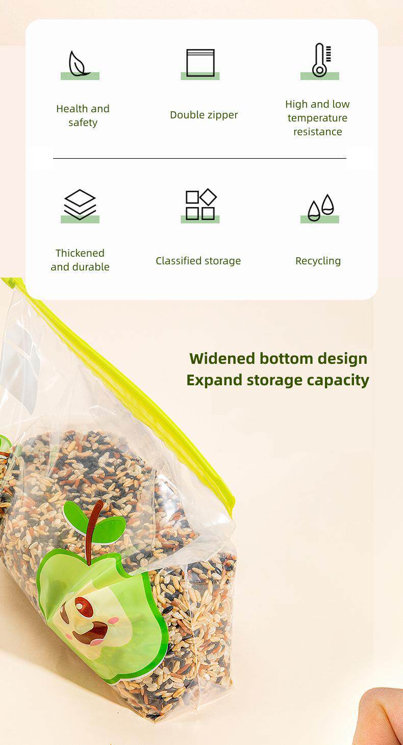 товар из китая reusable zip lock bag food grade transparent storage bag wit 0431