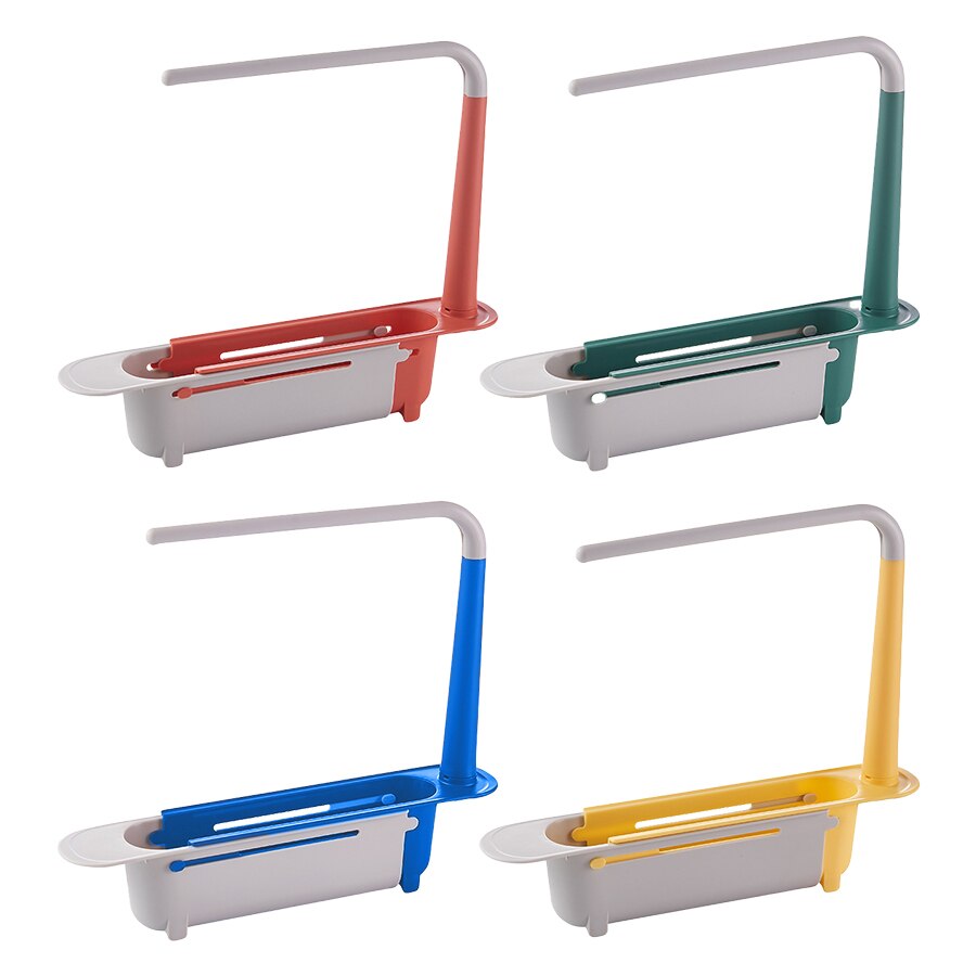 Питание коробки adjustable telescopic sink storage rack holder foldable spon 0431