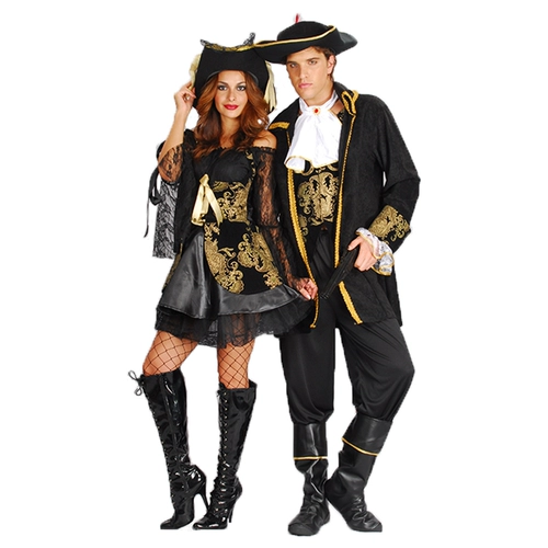 Хэллоуинская одежда, макияж, пиратская одежда Джек капитан Джек Полосатый