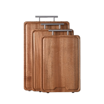 Hexuan ebony cutting board solid wood antibacterial and mildew-proof household cutting board wooden kitchen special whole wood double-sided cutting board