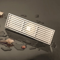 Submarine) copper floor drain deodorant bathroom shower washing machine anti-reflection quick drain 5075 diameter matte floor drain