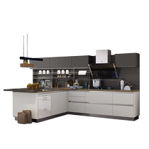 Zhibang Cabinets Integrated Kitchen Cabinets Whole House Customized Integrated Kitchen Cabinets Customized PE Flat Board Seattle