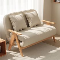 Bamboo Dai sofa bed foldable dual-purpose new small apartment living room multi-functional single retractable bed double small sofa