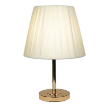 Hanhao table lamp bedroom bedside lamp medieval pleated decorative table lamp Nordic high-end retro living room bedroom atmosphere light