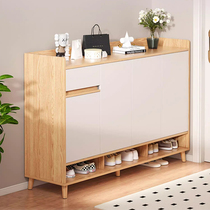 Mutingle simple shoe rack solid wood shoe cabinet home doorway indoor good-looking entry door storage entrance cabinet integrated