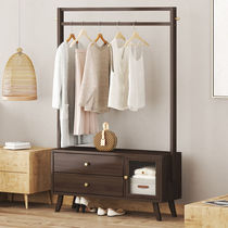 Xiaoyun clothes hanger floor-standing bedroom storage rack coat rack home simple room bedside long storage shelf