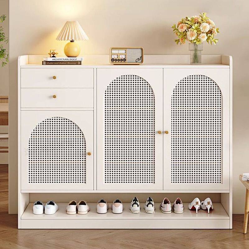 Dongwo Fuli solid wood shoe cabinet home door light luxury large capacity storage cabinet multi-layer entry entrance cabinet shoe rack