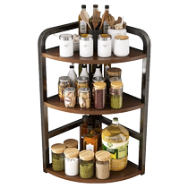 Dongwo Yijiada kitchen storage rack countertop corner triangle spice rack corner spice storage rack seasoning