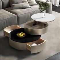 Dongwo powerful high-end coffee table new internet celebrity living room light luxury all-in-one combination coffee table rotatable removable coffee table