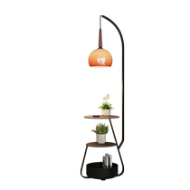 Dongwo Linlang antique style living room fishing floor lamp next to the sofa bedroom bedside table storage integrated atmosphere table lamp