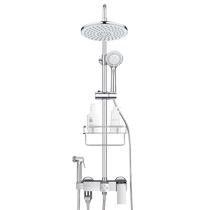 美琦笙洗澡淋浴花洒套装家用浴室暗装全铜增压沐浴器淋雨花晒喷头