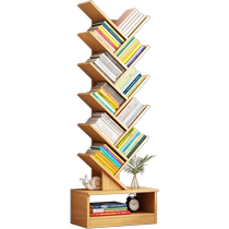 Dongwo Yijiada simple tree-shaped bookshelf storage rack floor-standing bedroom living room storage rack multi-layer creative narrow bookcase