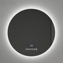 German Haohu round mirror wall-mounted smart bathroom mirror toilet with light led touch screen induction anti-fog