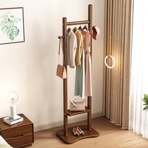 Dongwo Misiluo coat rack solid wood floor-to-ceiling bedroom clothes rack home modern simple storage new clothes rack