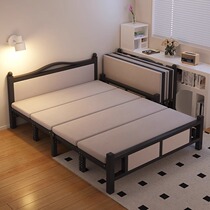 Dongwo Wawoo folding bed double bed home adult single bed rental room lunch break dormitory hard iron bed