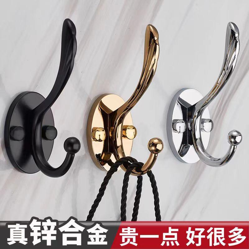Zinc Alloy Large Coat Hook for Wardrobe, Behind Door, Living Room, Wall-Mounted, Wall Hook for Clothes and Hats, Screw Installation Zinc Alloy Large Coat Hook for Wardrobe, Behind Door, Living Room, Wall-Mounted, Wall Hook for Clothes and Hats, Screw Installation