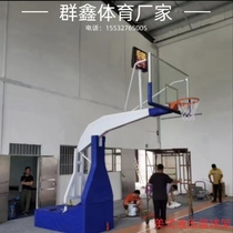 Indoor and outdoor standard electro-hydraulic manual mobile fixed underground liftable basketball stand manufacturer