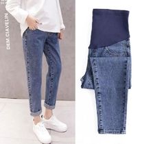 Pregnancy Abdominal Pants Boyfriend Jeans Maternity Pants Fo