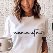 Mamacita Love Heart Graphic Tshirt Women Cotton Tops Causal