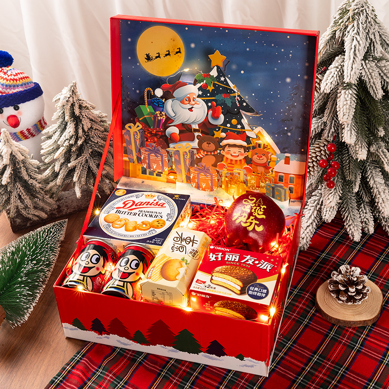 Christmas presents Apple gift box Christmas Eve sending girls and boys a snack for a snack, a snack big gift bag for children-Taobao