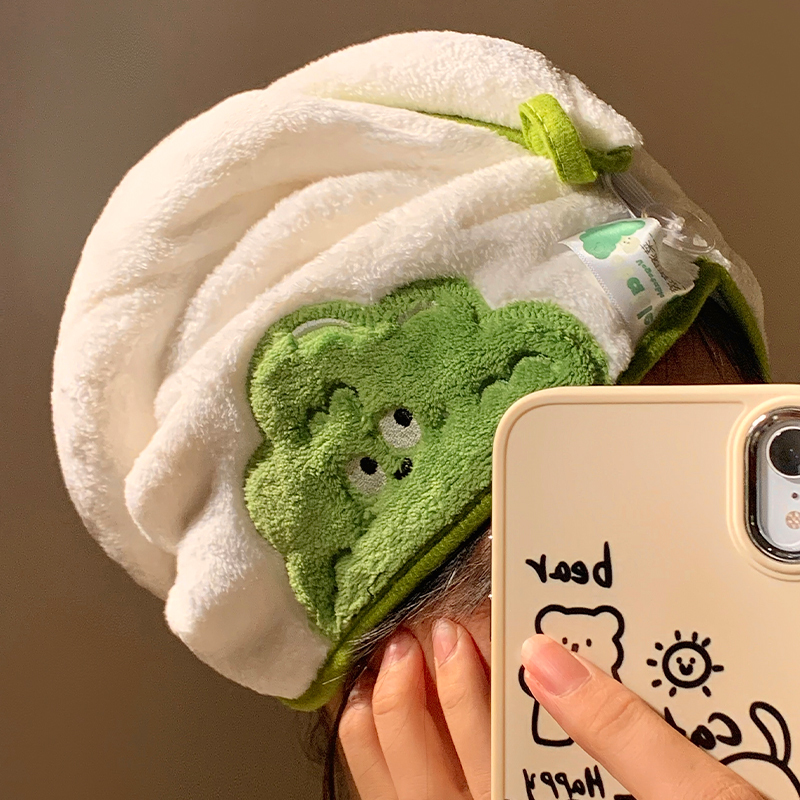 Cute and Creative Hair Drying Cap for Women, Super Absorbent, Quick-Drying, Hair Towel, Thickened, No-Need-To-Dry, Coral Fleece Shower Cap Cute and Creative Hair Drying Cap for Women, Super Absorbent, Quick-Drying, Hair Towel, Thickened, No-Need-To-Dry, Coral Fleece Shower Cap