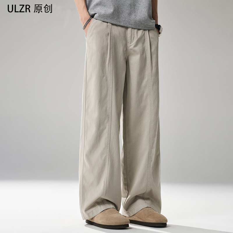 American-Style Men's Jeans 2026 Spring/Summer New Loose Straight-Leg Slim-Fit High-End Lyocell Casual Pants
