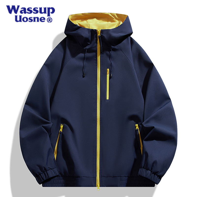 Wassup Uosne Jacket Men's Spring and Autumn New Style Couple's Versatile Outdoor Sports Jacket Windproof and Waterproof Coat